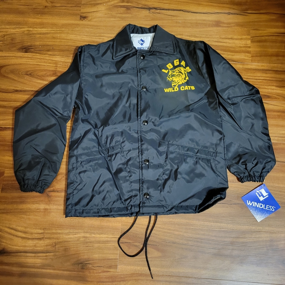 Vintage Windless Logan Elementary Wild Cats Altoona, PA Jacket, Tag Size Youth M
